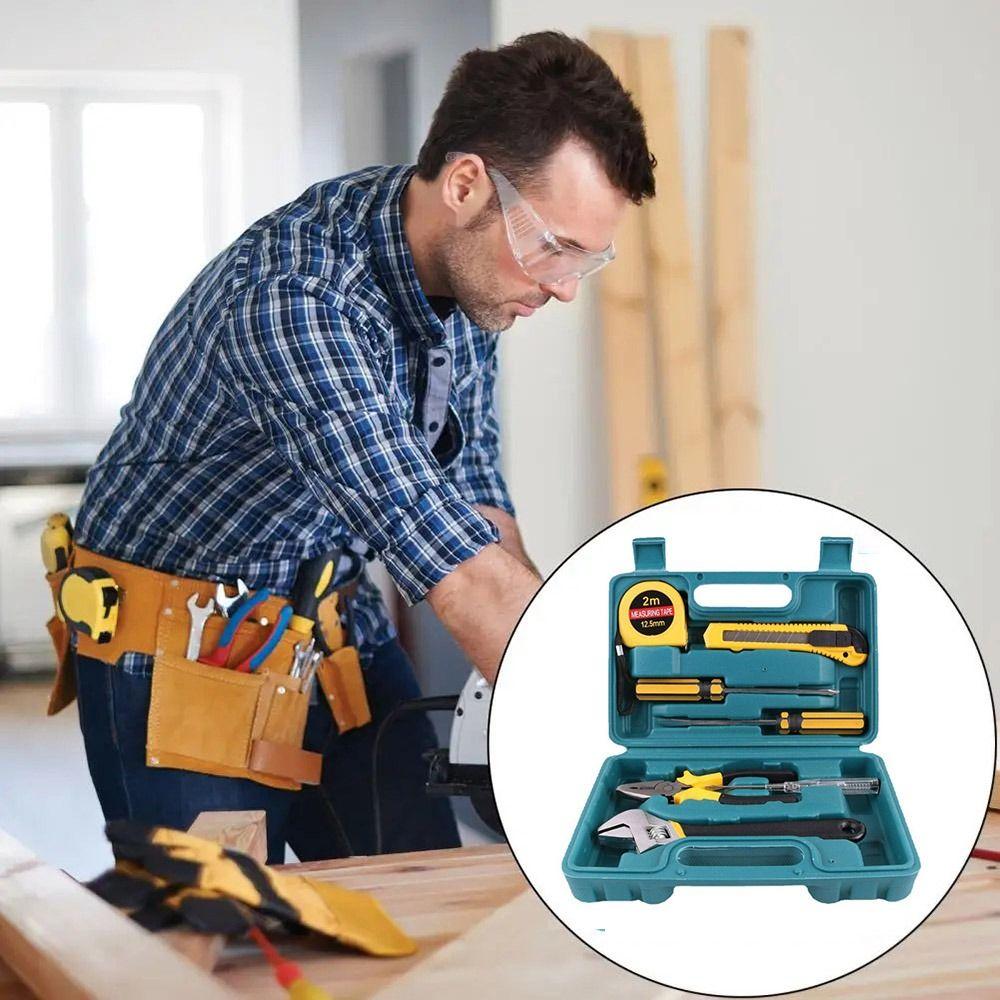 8pcs/set 8 Pcs/set Hand Tool Kit Screwdriver Utility Toolbox Combination Tool Chest  DIY Tool Kit