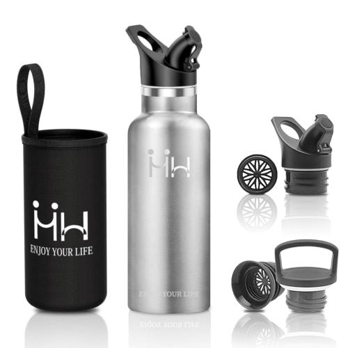 

500ml Stainless Steel Water Bottle, Insulated, Cold, and Hot, Direct Drinking, Lightweight, Carbonated, Leak-Proof, Double-Walled Design, Vacuum Insul