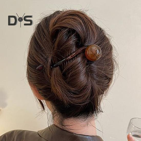 3Pcs Banana Clip Set Beads Decor French Style Hair Clips Women Non-Slip Twist Ponytail Buckle Clips Hair Accessories