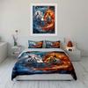 White and Orange Tigers. Bedding Sets Duvet Cover Sets Duvet Covers Pillowcases(1 * Duvet Cover 2 * Pillowcases Without Duvet Insert)