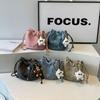 2025 summer new bag women's niche design high-end chain bucket bag fashion strap shoulder bag