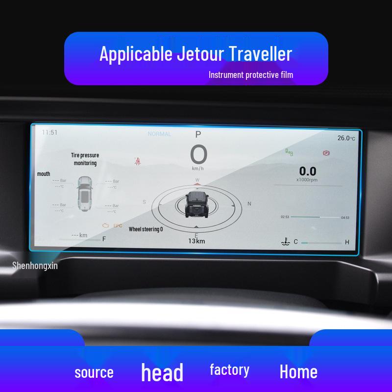 Protector ecran navigație Jetour Traveller T2 - Sticlă securizată pentru consola centrală L9