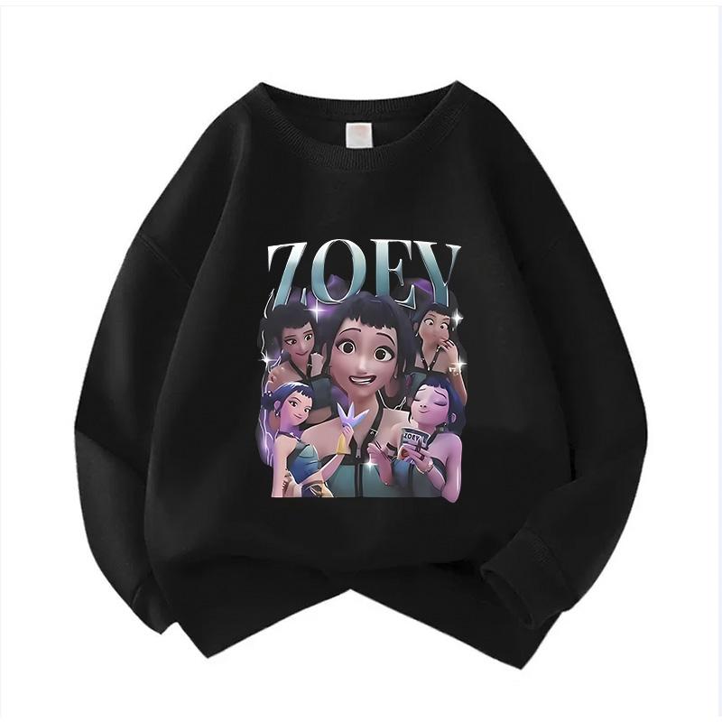 Mikina s kapucí pro děti s kulatým výstřihem Film Unisex Mikiny Manga Dětská Kpop Mikina Dětská Mikina Roztomilá Mikina s tygrem pro kluky a holky