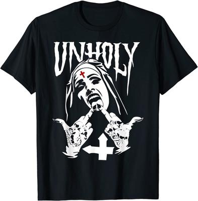 NEW Satanic Nun Tattoos Unholy Dark Occult Gothic Gift T-Shirt Unisex T-Shirt