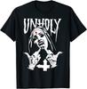 NEW Satanic Nun Tattoos Unholy Dark Occult Gothic Gift T-Shirt Unisex T-Shirt