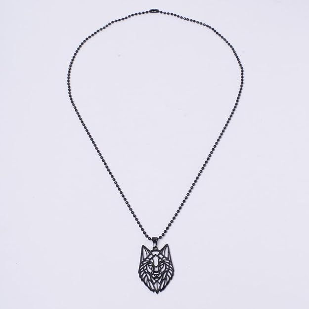 Anti Tarnish Stainless Steel Wild Majesty Locket Neck Chain for Men | Stylish Pendant Necklace | Jewellery Accessories for Boys |