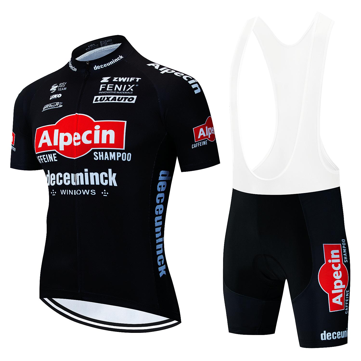 

2025 Велосипедная майка Alpecin Team Летняя велосипедная майка Комплект дышащих гоночных спортивных горных велосипедных майок Мужская велосипедная одежда XS