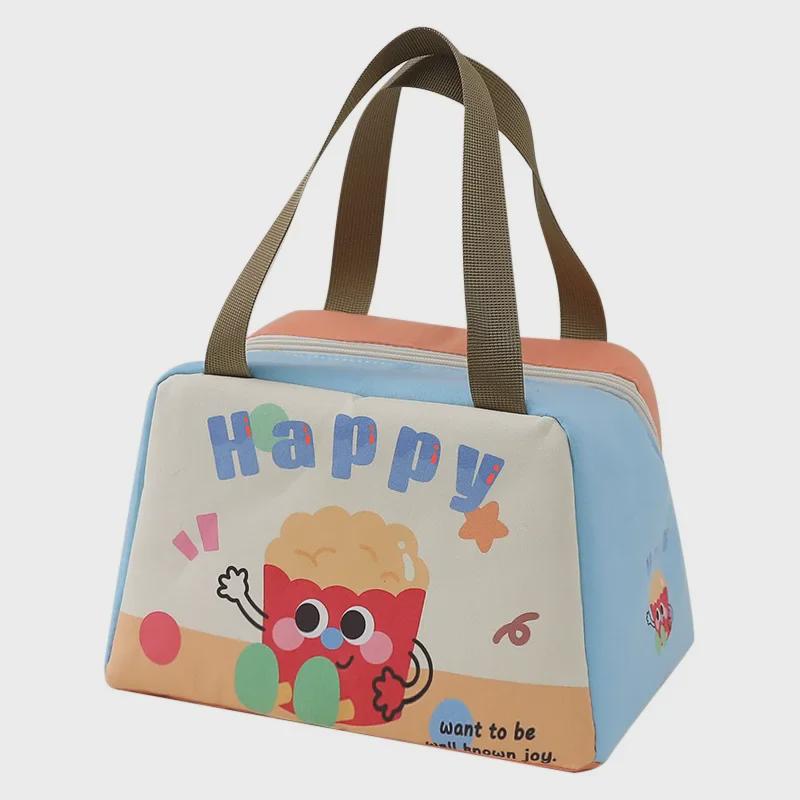 Przenośna Torba Termiczna na Lunch z Grubą Wyściółką z Folii Aluminiowej dla Studentów i Pracowników Biurowych