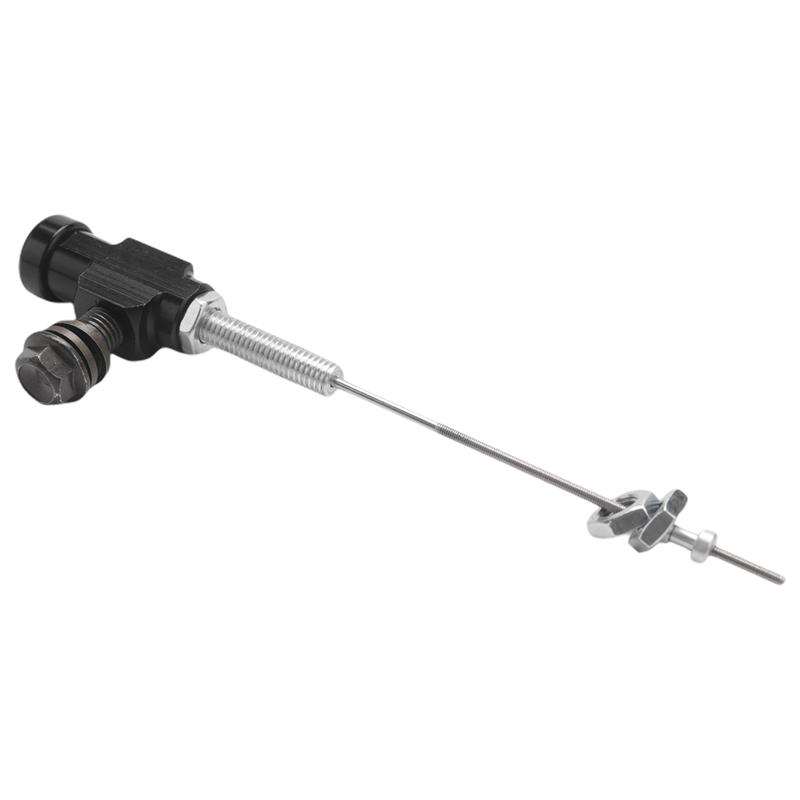 A16P-8X Motorcycle Hydraulic Clutch Master Cylinder Rod Brake Pump M10x1.25Mm Aluminum Black