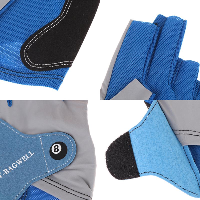 One-Piece Professional Billiards Gloves With Three-Finger Left-Hand Men'S Ice Silk Breathable Professional Billiards Gloves