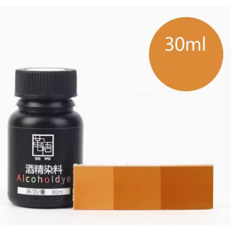 30ml Leather Alcohol Dye Containing Gold Solid Color Dye Handmade DIY Plant Tanning Bag Clothes Tintage Leather Art Pigment