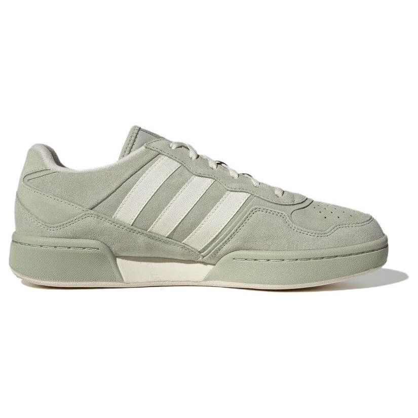 adidas Originale Courtic Stoff Synthetikleder Wildleder Bequem Vielseitig Low-Top Lifestyle Freizeitschuhe Unisex Sneaker Hellgrün ID6071
