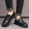 Men's Handmade Leather Shoes Casual Slip On Loafers Men's Flats Moccasins