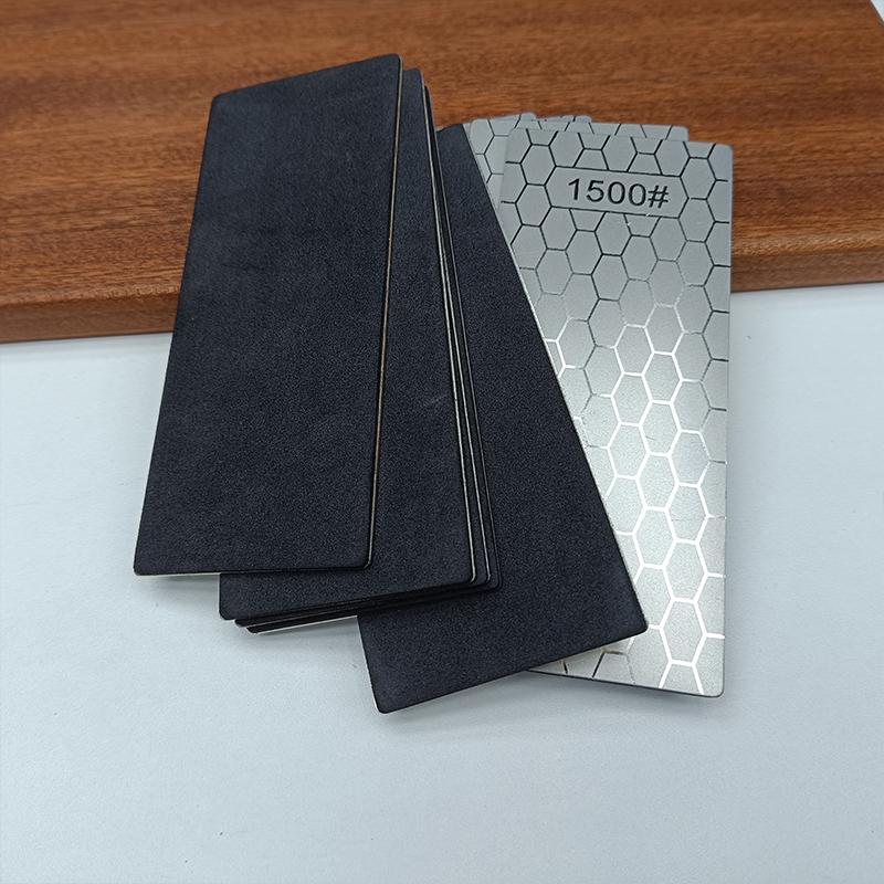 1pc Knife Sharpening Stone Kitchen Household Knife Diamond Knife Sharpener With Honeycomb Pattern 240#-3000#