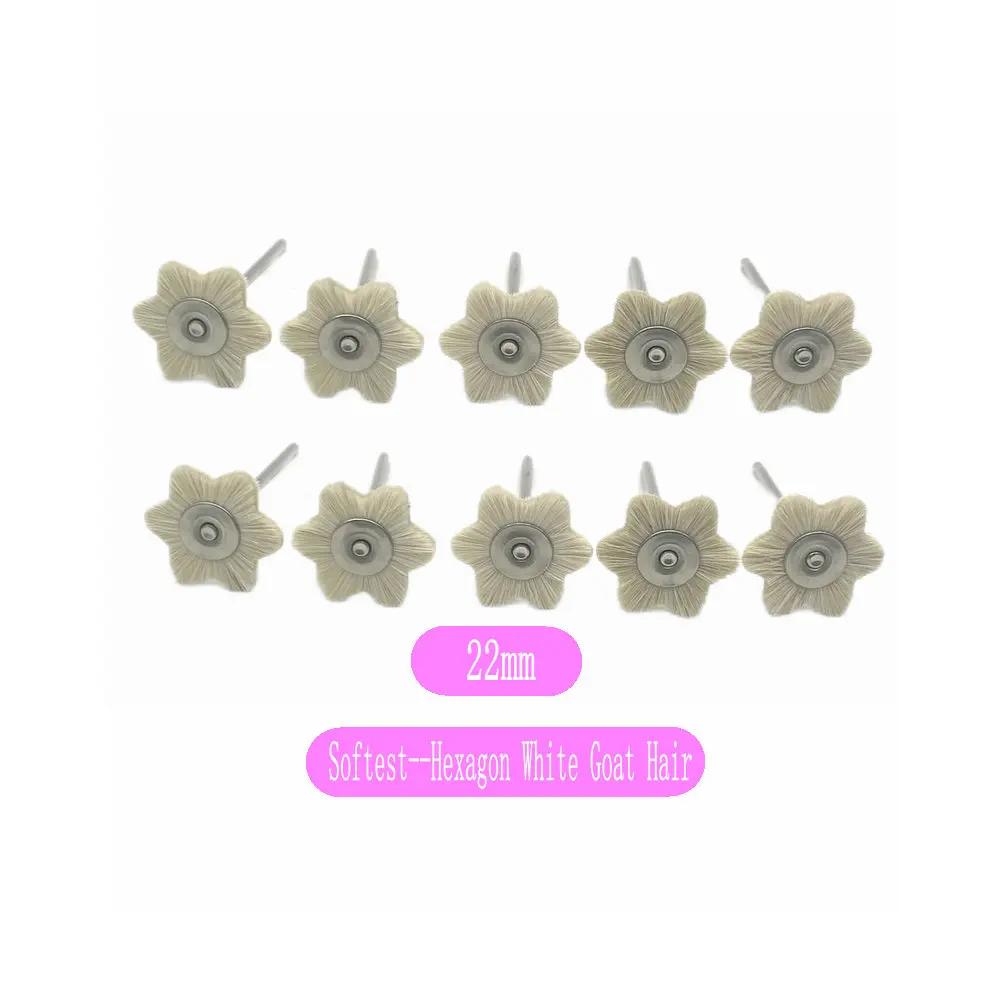 10pcs Polishing Wheels Wool/Cotton/Cloth Buffing Pad Jewelry Abrasive Brush Dental Lab Hp Brush 2.35mm Shank Rotary Tools