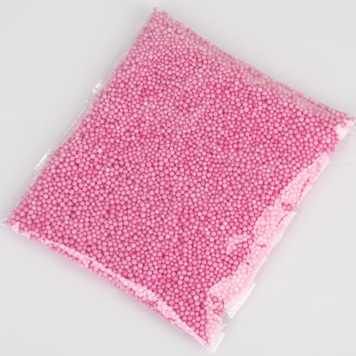 

Красочные шарики из пенопласта для самостоятельного изготовления лизунов и поделок 2-4mm, about 8000 pcs/pack темно-розовый