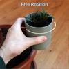 3D Printed Planter with Creative Plant, Vertical Independent Rotating Planter Pot, Space Saving Suspended Flowerpot, Modern Vase Holder for Succulents