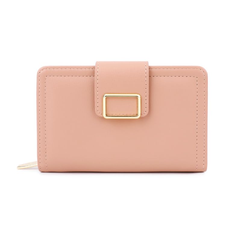 

[Weryer] bifold wallet ladies mini wallet wallet ladies compact wallet Popularity brand cute folding Life easy to use large capacity gift (pink)