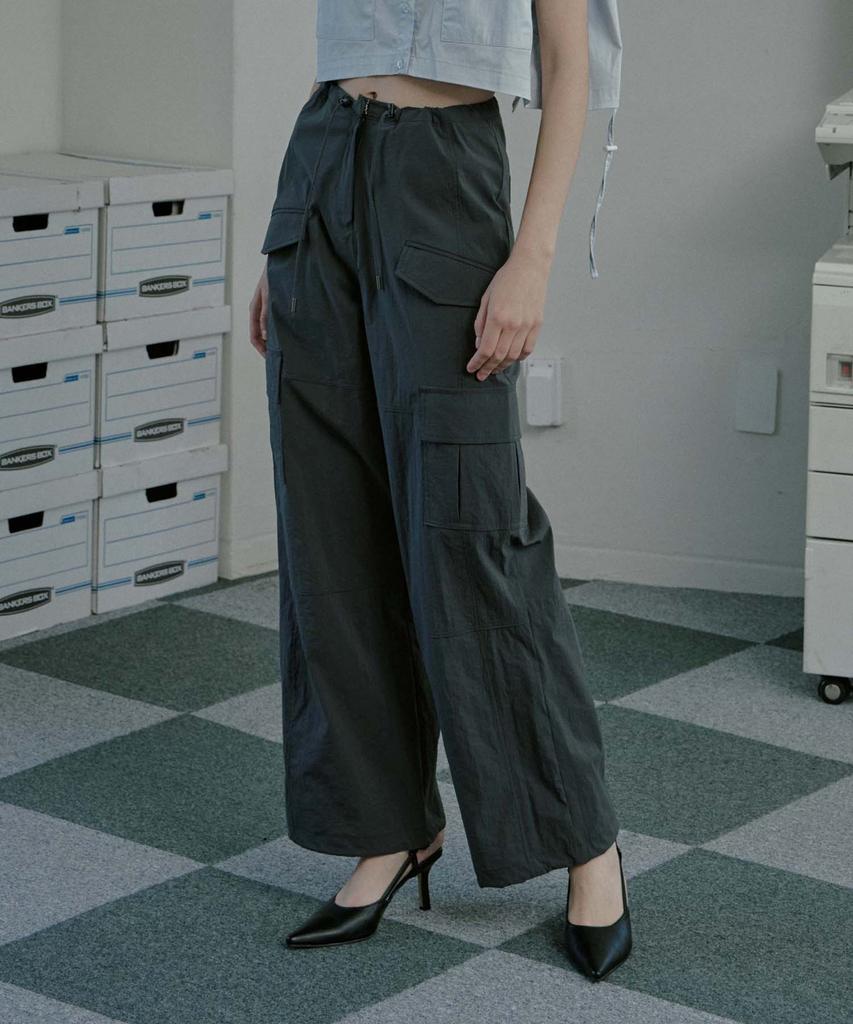 Mualeumoa Mo Layer Nylon Cargo Pants - Charcoal