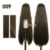 Bubuwig Synthetic Hair 100cm Long Straight Pure Color Cosplay Wigs Over 100 Colors Black White Red Blue Brown Wig Heat Resistant