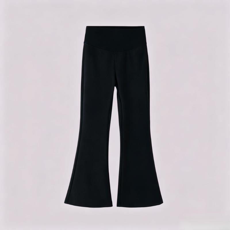 Pantaloni a zampa da bambina Vita alta Leggings da yoga Adolescenti Elastico stretch in vita Pantaloni sportivi per bambini Autunno Primavera