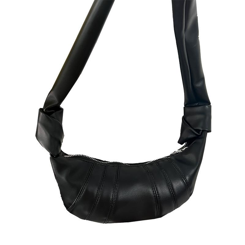 Trendy Unisex Kids Dumpling Bag Stylish Solid Color Shoulder Bag For Children