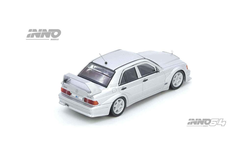 Inno Models Scale Mercedes 190E Silver Finished Product 1/64 190E-SIL