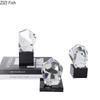 Creative Abstract Geometric Crystal Ornaments Desk Decoration Modern Minimalist Transparent Sculpture Room Aesthetics Decor