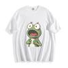 Shocked Frog Cartoon T-Shirt Mens Womens Tees Top - Hilarious Wide-Eyed Swamp Unisex Tee