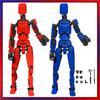 Titan T13 Action Figures Lucky Dummy 13 Robot Anime Figures Fidget Toys for Boy Autism Toy Multi Joints Movable Cool Gadget Toys