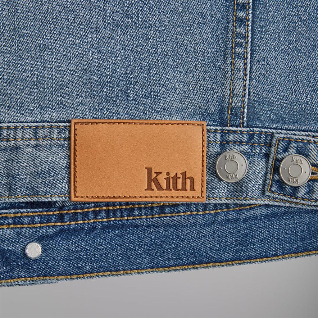 Kith Centre Denim Jacket Dark Indigo Men Outerwear Blue KHM010269-416