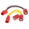 Motorcycle OBD Diagnostic Plug Durable Metal Pins Fuel Injection Tester Adapter 2Pcs DJ7065Y-0.6-11/21 for Frequent Shop Use