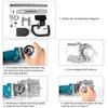 2 In 1 3 Gears Cordless Angle Grinder Electric Chainsaw Brushless 588VF 11.5 inch Power Tool for  18v battery