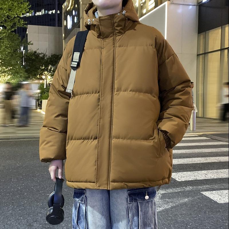 Padded Clothes Men's and Women's Hooded Padded Jackets Thickened Bread Clothes Padded Clothes Couple Jackets Men's Thickened Warm