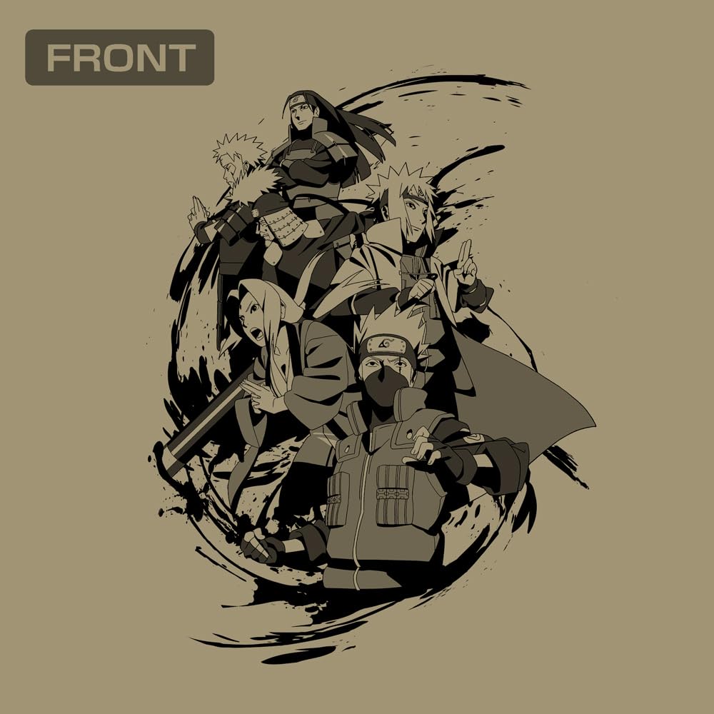 COSPA NARUTO Shippuden Hokage SAND Size L [Official] T-Shirt, KHAKI,