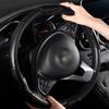 1 Pair Steer Protector Universal Steering Wheel Booster Cover Trim Carbon Grain Ergonomics Auto Interior Decoration