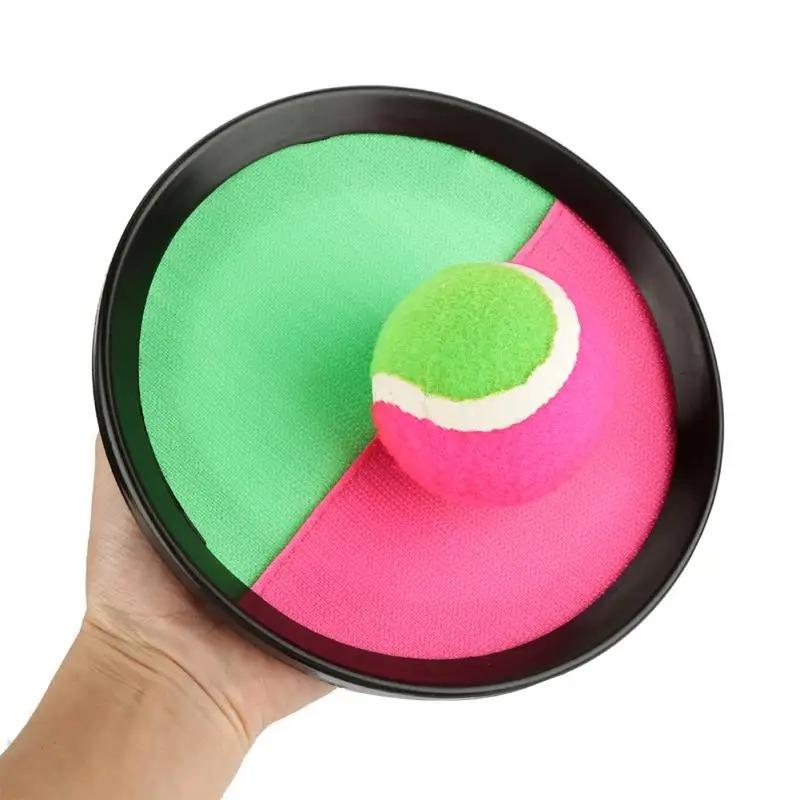 1set Kids Sucker Sticky Ball Toy Outdoor Sports Catch Ball Game Set Throw And Catch Parent-child Interactive Outdoor Toys