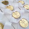 30/50/100 buc Personalizat Baby Shower Nume Botez Oglindă Acrilică Etichetă Cerc Rotund Nuntă Masă Petrecere Decor Cadouri Mici Cadou Personalizat