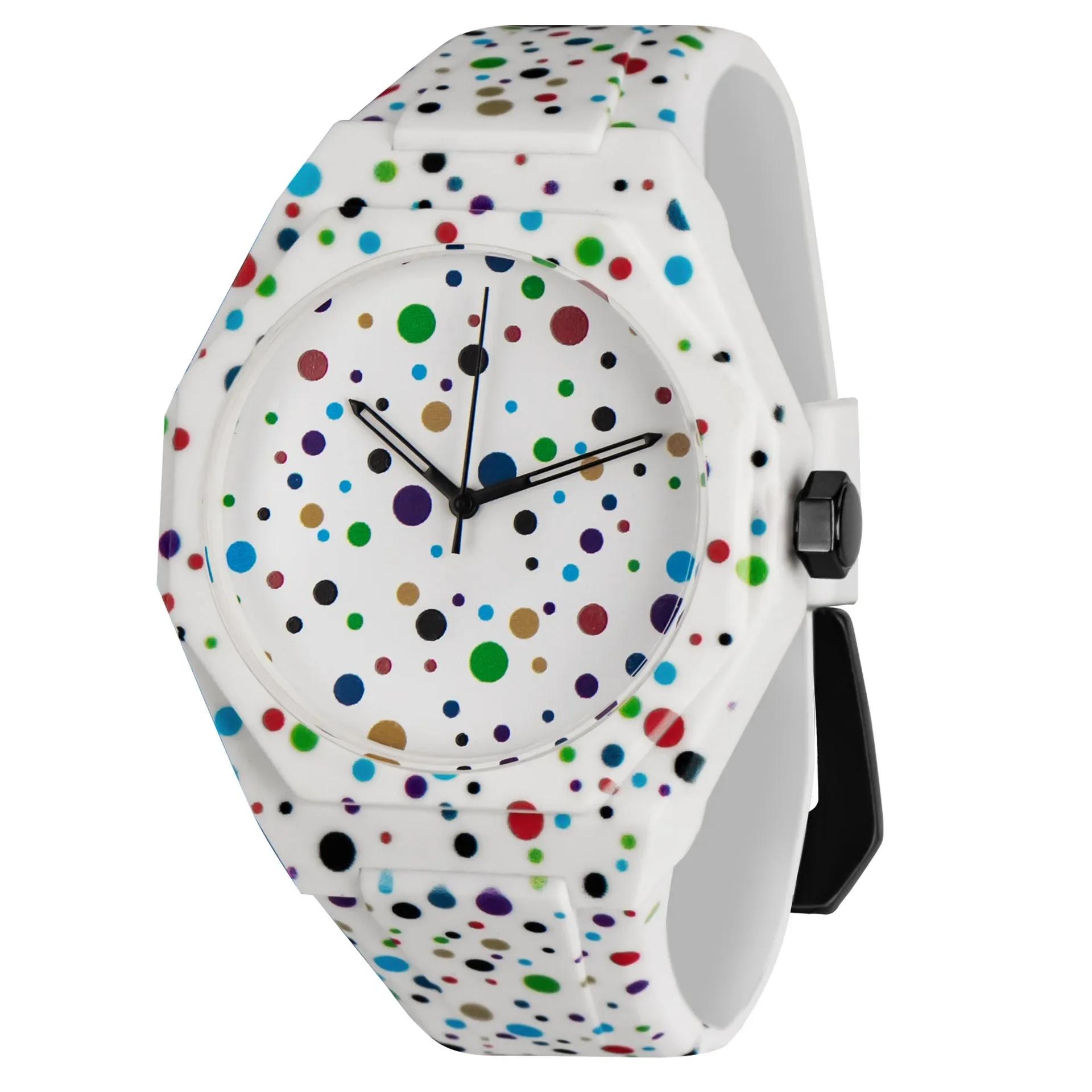 Креативные Крутые Красочные Кварцевые Часы Мужские Женские Украшение Высокое Качество Точка Классический Аниме Стиль Мужские Часы Фабрика Оригинальные Часы