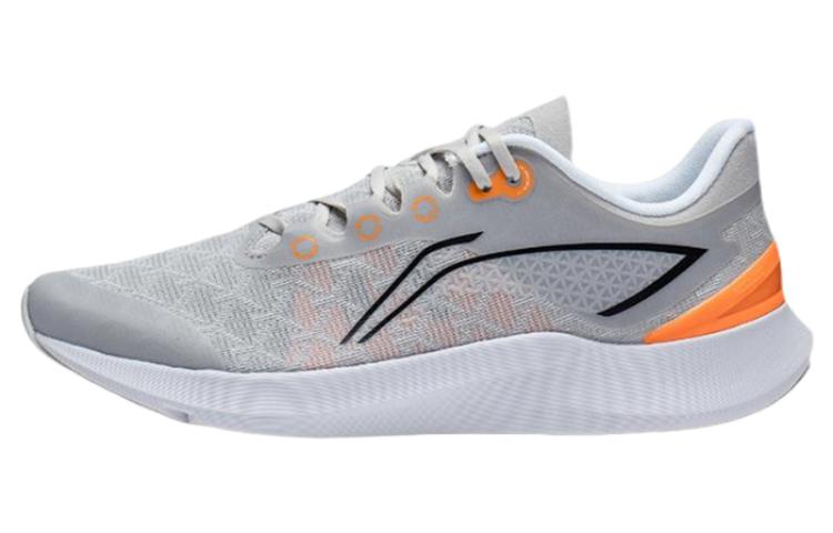 Li Ning Удобные и дышащие амортизирующие легкие низкие повседневные беговые кроссовки мужские белые ARBT003-3 44