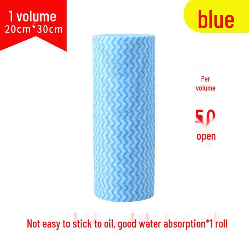 

Нетканые ленивые тряпки: Моющиеся кухонные салфетки двойного назначения 20*30cm 50 sheets/roll