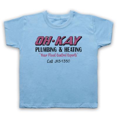 HOME ALONE OH-KAY PLUMBING AND HEATING VAN WET BANDITS KIDS CHILDS Boys Baby Children T-shirt