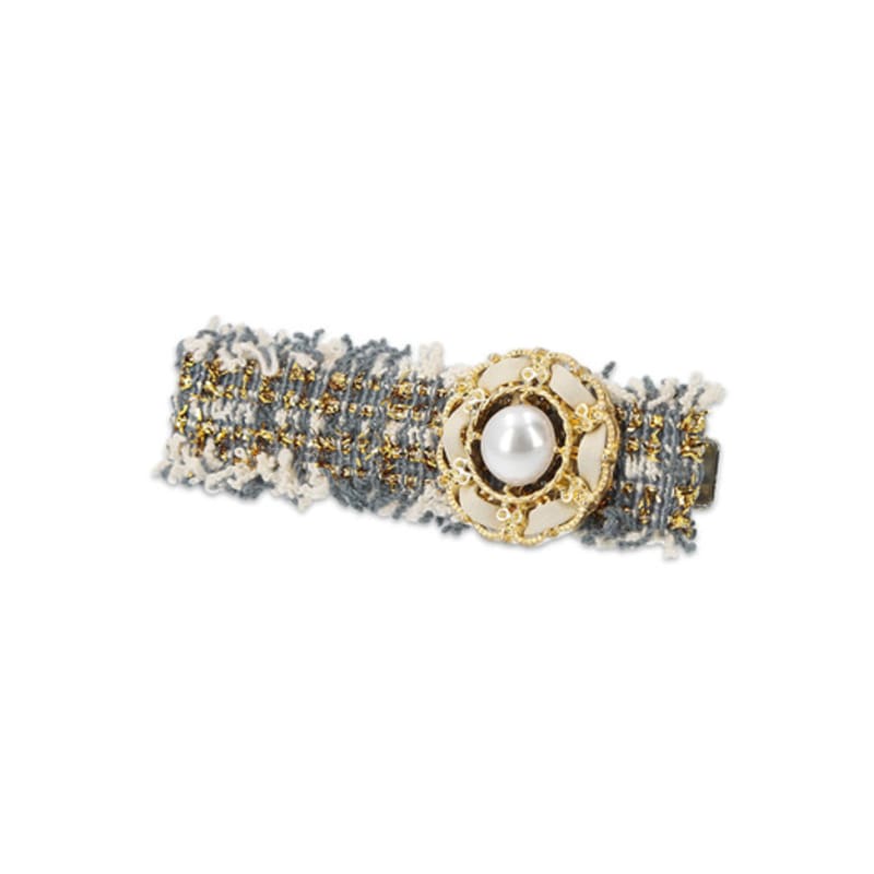 MELA BIANCA Luna Tweed Hair Clip Pin