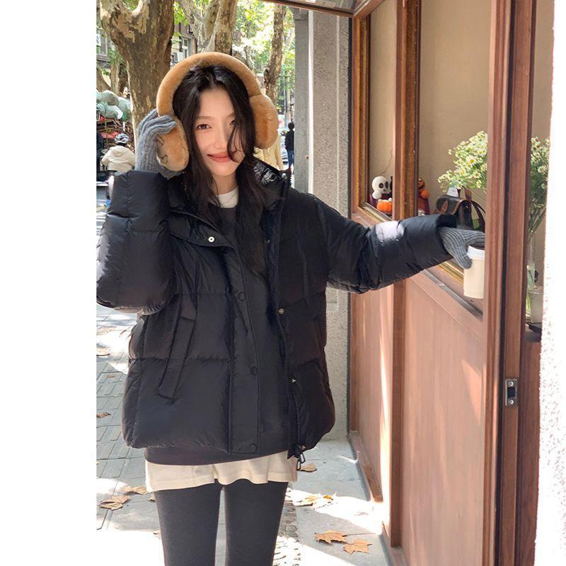 Short Down Jacket for Women in Winter New Style Short Puffer Jacket Puff Thickened Cotton Jacket