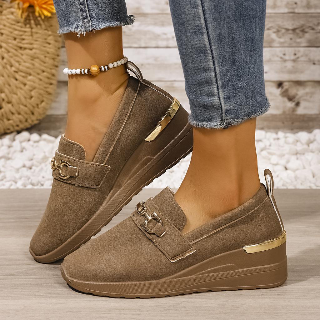 Fashion Women Vulcanized Shoes Round Toe Outdoor Sneakers Female Casual Platform Walking Women Shoes fashion Shallow Slip-on Flat Shoes