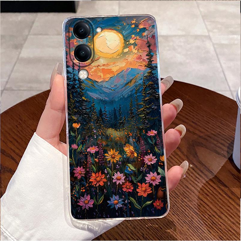 For Vivo Y04s Case Clear Luxury Cute Love Heart Rabbit Funny Pattern TPU Soft Silicone Phone Case For VivoY04s Y 04s Back Cover