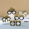 Black Gold Birthday Paper Glasses Happy 18th 40th 50th 60th Birthday Party Decoration 18 40 50 60 Year Party Supplies Photo Prop