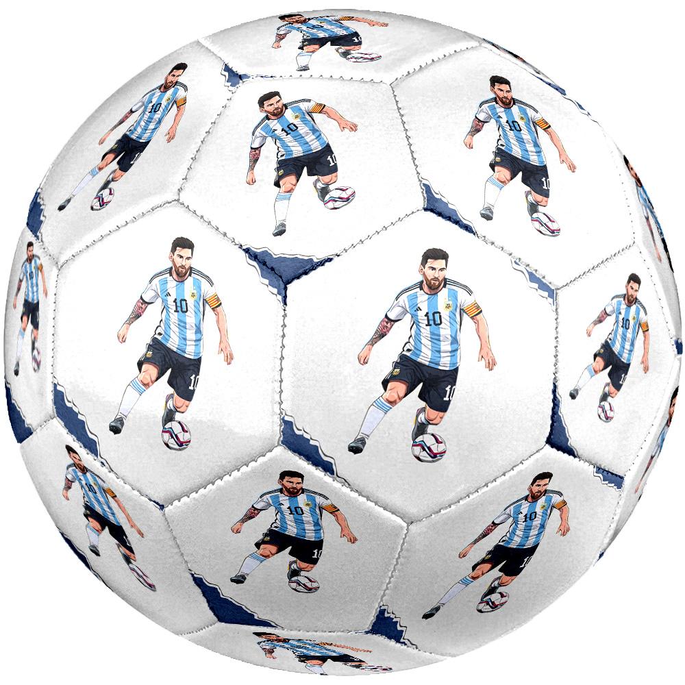 1pc Messi Soccer Ball Size 5 Football Machine Sewn Outdoor Training and Matches Perfect Commemorative Gift for Soccer Lovers