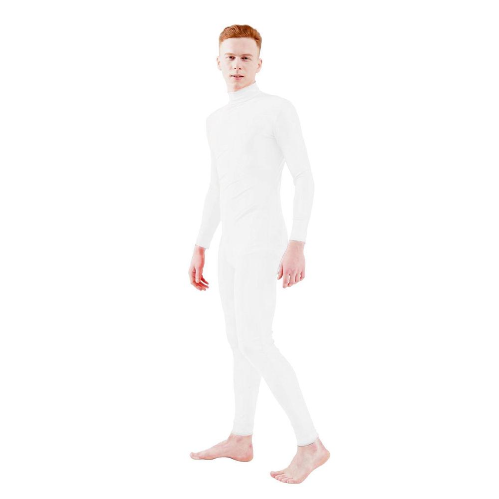 Men's Solid Color Tight-Fitting Zentai Dancewear Suit