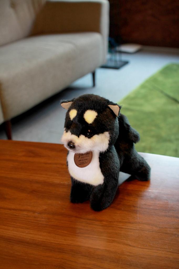 Sanei Boeki Graceful Dog In Shiba Inu Standing Plush Total Length I6856 (Made Japan) Small, Black, Toy, 24cm,